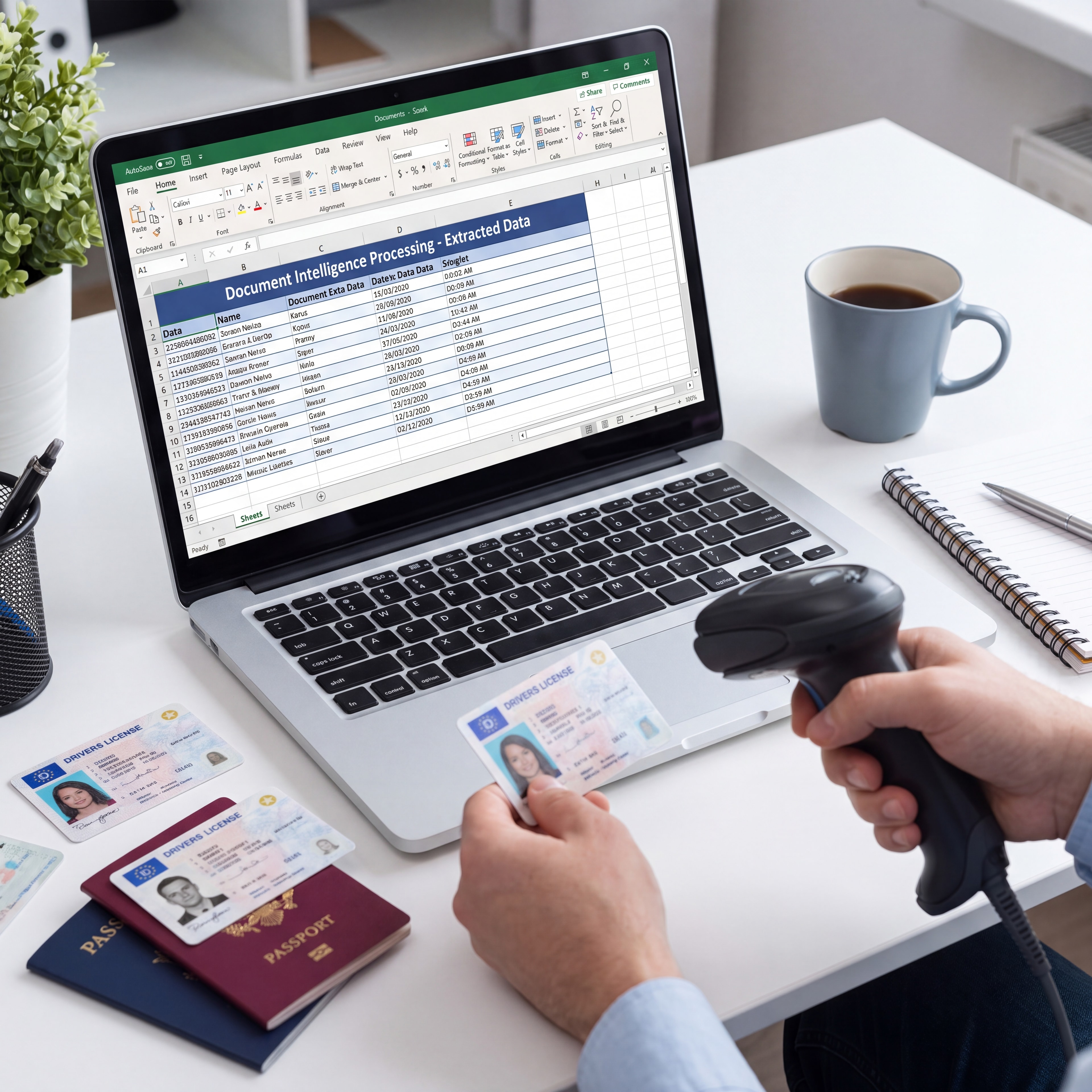 Secure identity document processing for passports and government credentials